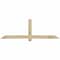 Ekena Millwork Eugene Rough Sawn Timber Gable Bracket, Douglas Fir, 72"W x 24"H x 4"D x 4"F, 8/12 Pitch GBW072X24X0404EUG00RDF - alternate 1